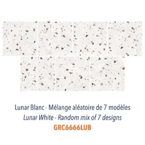 Tendance Pierre grès cérame Lunar Blanc DC