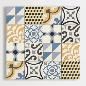 Patchwork Bleu / Caramel